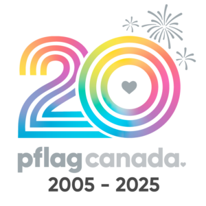 pflag Canada 20th anniversary logo